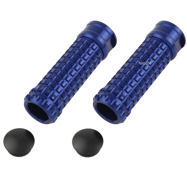 【メーカー在庫あり】 ポッシュ POSH アルミマシンドステップバー モールド ストレート M8貫通穴 青 906014-01 JP店