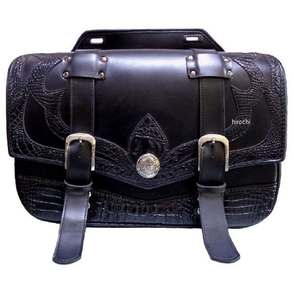 クロス Xross サドルバッグ SADDLE SINGLEシリーズ ブラッククロコダイル YS-201C JP店