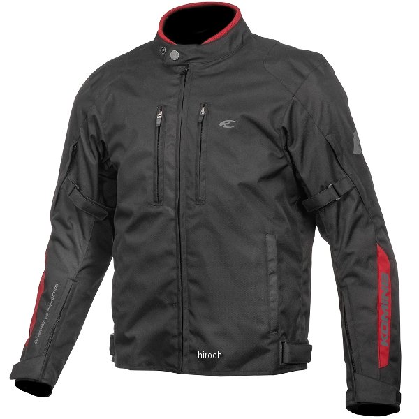 【メーカー在庫あり】 コミネ KOMINE 2024年秋冬モデル プロテクトショートウインタージャケット コミネブラック/赤 Lサイズ JK-603 JP店