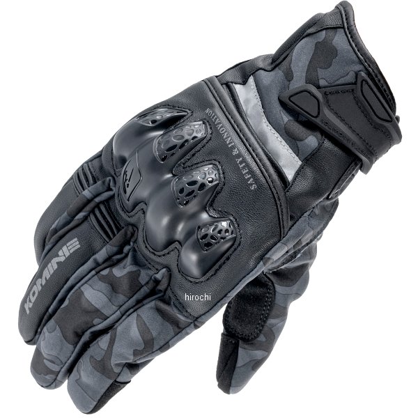 Gloves - 【メーカー在庫あり】 コミネ KOMINE 秋冬モデル プロテクトウインドプルーフウォームグローブHG ブラックカモ 2XLサイズ GK-855 JP店