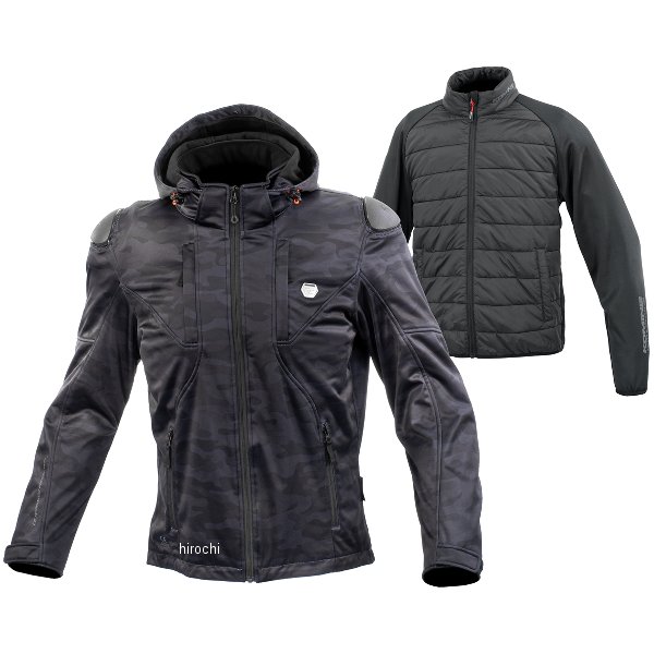 【メーカー在庫あり】 コミネ KOMINE 秋冬モデル ハイプロテクトソフトシェルシステムパーカセット ブ..