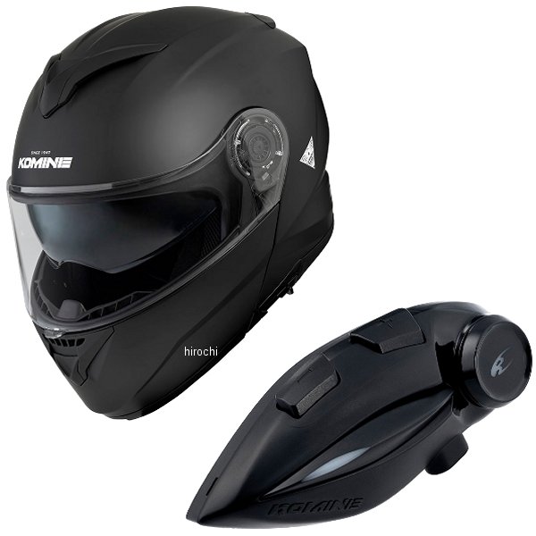 【メーカー在庫あり】 HK-171+i コミネ KOMINE フルフェイスヘルメット&モーターサイクルインターカム マットブラック Lサイズ HK-171 + i JP店(2)
