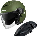 【メーカー在庫あり】 HK-172+i コミネ KOMINE フルフェイスヘルメット&モーターサイクルインターカム オリーブ XLサイズ HK-172 + i ...