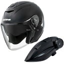 【メーカー在庫あり】 HK-172+i コミネ KOMINE フルフェイスヘルメット&モーターサイクルインターカム グロスブラック Mサイズ HK-172 + ...