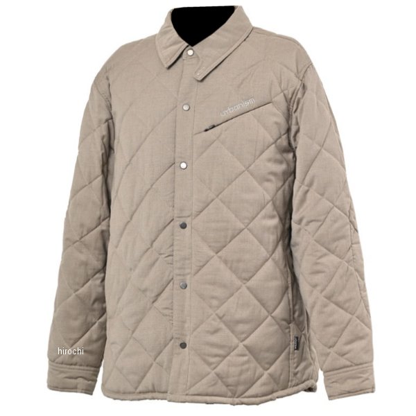 【メーカー在庫あり】 アーバニズム urbanism 2024年秋冬モデル キルティングシャツジャケット サンド..