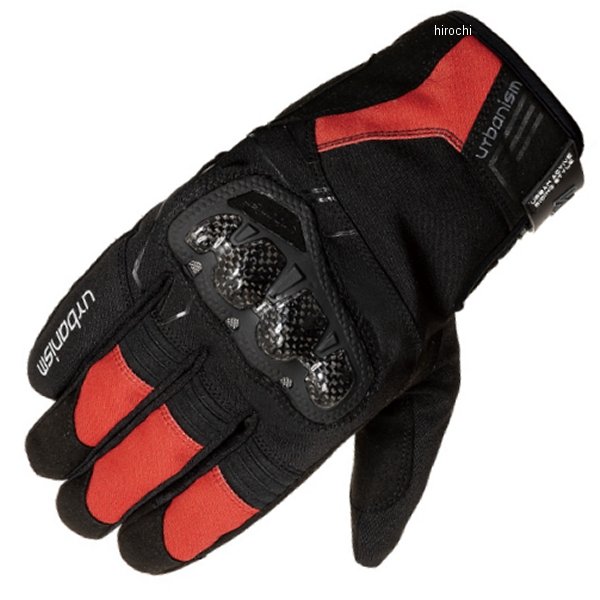 Winter Gloves - 【メーカー在庫あり】 アーバニズム urbanism 2024年秋冬モデル プロテクションウィンターグローブ 黒/赤 Lサイズ UNG259 JP店