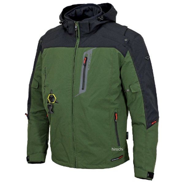 ヒットエアー hit-air フーデッドエアバッグジャケット カーキ XLサイズ HDS JP店