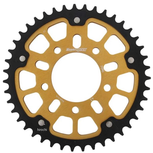 Sprockets - 【メーカー在庫あり】 スーパースプロックス SUPERSPROX リアスプロケット ステルス 530-43T ゴールド RST-7090:43-GLD JP店