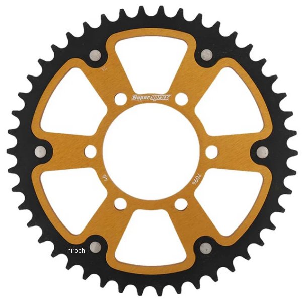 【メーカー在庫あり】 スーパースプロックス SUPERSPROX リアスプロケット ステルス 520-46T ゴールド RST-7094:46-GLD JP店