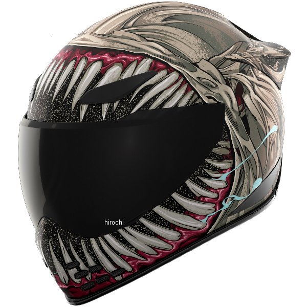 アイコン ICON 2024年モデル フルフェイスヘルメット DOMAIN GRAND MAW グレー Sサイズ 0101-17295 JP店