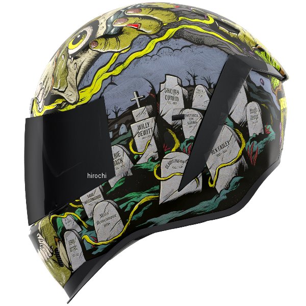 全盔 - アイコン ICON 2024年モデル フルフェイスヘルメット AIRFORM DEAD SERIOUS 黒 Sサイズ 0101-17439 JP店