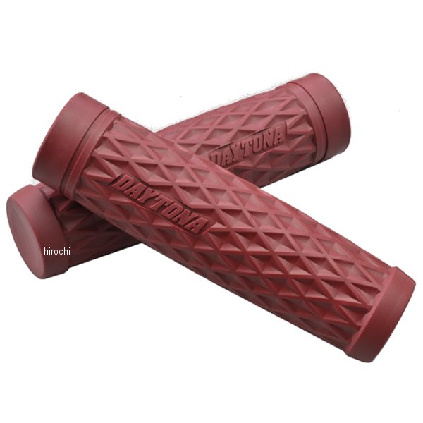 【メーカー在庫あり】 デイトナ GRIPPY GRIP GG-D-GRID φ25.4 エンド非貫通 オックスブラッドレッド 47897 JP店