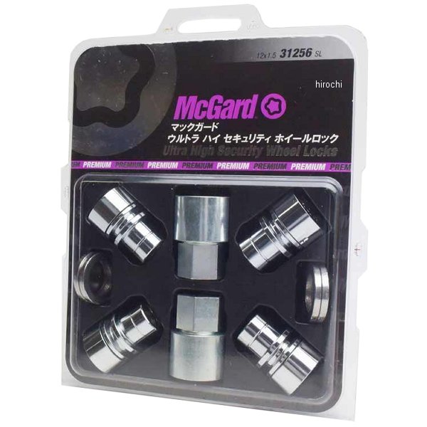 マックガード McGard ホイールロック ウルトラハイセキュリティロックナット 平座 M12x1.5 トヨタ、三菱 クローム MCG-31256SL JP店