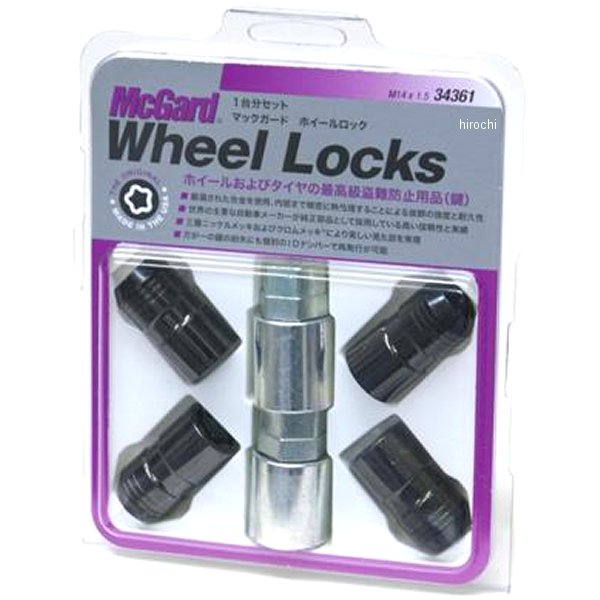 マックガード McGard ホイールロック プレミアムロックナット テーパー M14x1.5 レクサスLS 黒 MCG-34361 JP店