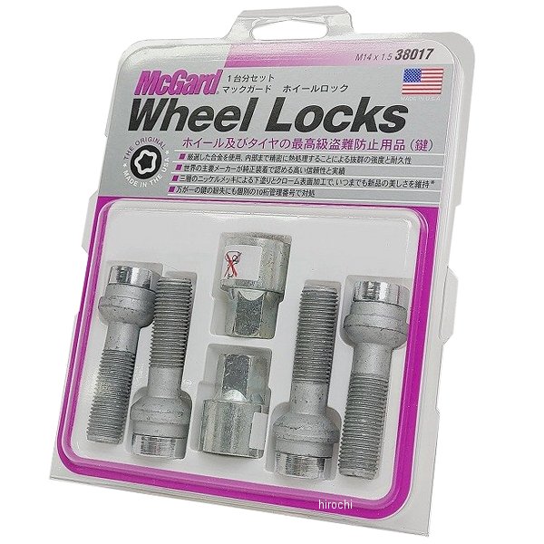 マックガード McGard ホイールロック プレミアムロックボルト 球面(14R) M14x1.5 メルセデスベンツ クローム MCG-38017 JP店