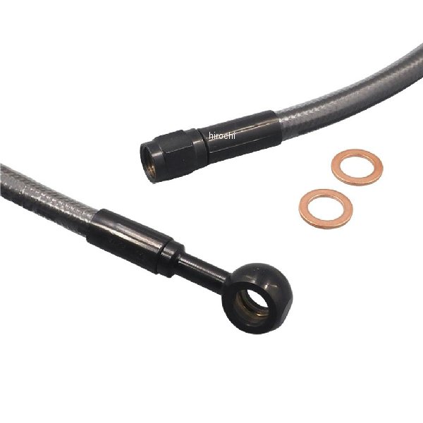 マグナム MAGNUM BP 30in ABSアッパーブレーキASSY ストレート7/16in 【メッシュ部分】Black Pearl【金属部分】ブラック長さ：30in(約762mm) フィッティング：AN-3、7/16"内容物:アッパーブレーキライン×1ブレーキワッシャー×2ブレーキシステムには複数の組み合わせが存在します。必ずマスター、キャリパー側のサイズをご確認ください。特許取得済みの編組技術を施したMAGNUMケーブルは高強度な100％アラミド繊維を被覆した耐熱・耐圧に優れるテフロン素材チューブにクリアコーティングを施し、美しいメッシュラインを保護するPVC素材を使用した特殊クリアチューブは、紫外線に強く黄色く変色する事も少なく、長期にわたりメッシュラインの輝きを保ちます。032656楽天 JP店