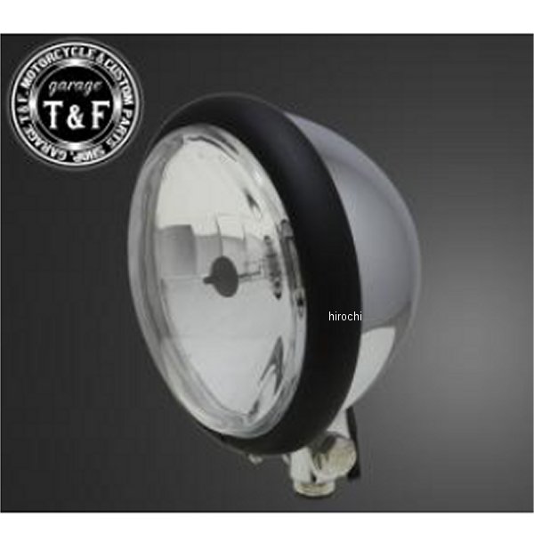 ガレージT＆F 5.75インチベーツライト マットブラック/メッキ/クリアーレンズ+ステーA ビラーゴ250(S) 6080528 JP店