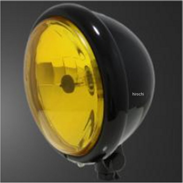 ガレージT＆F 5.75インチベーツライト オールブラック/イエローレンズ+ステーA バルカン400-2 6080734 JP店