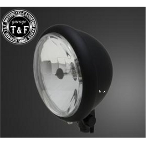 ガレージT＆F 5.75インチベーツライト オールマットブラック/クリアーレンズ+ステーA マグナ250(S) 6080752 JP店