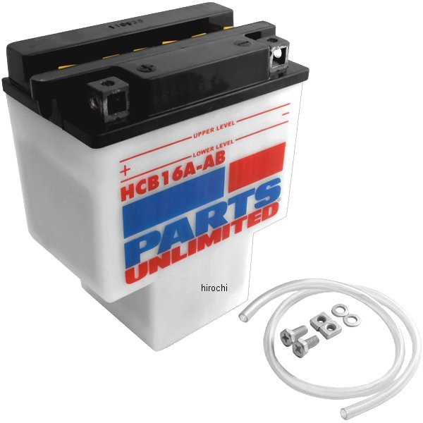 パーツアンリミテッド Parts Unlimited 液別 耐久バッテリー 開放型 12V HYB16A-AB RCB16A-AB JP店