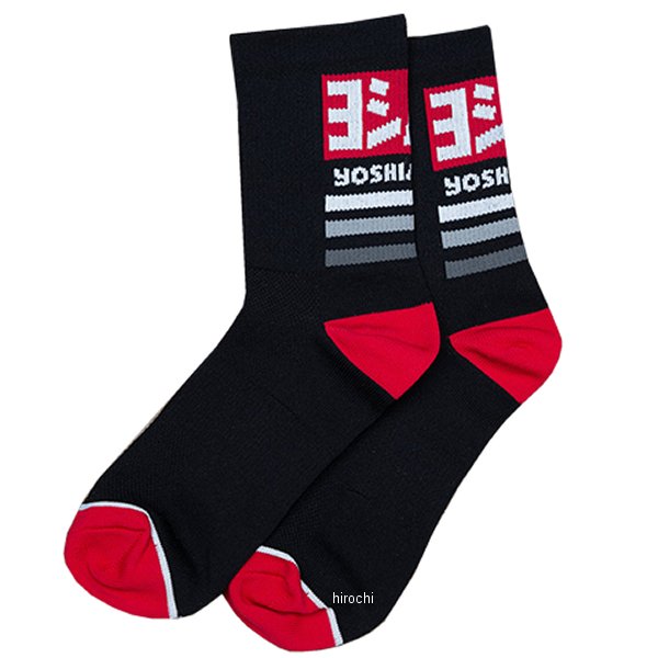 ヨシムラ USヨシムラ Yoshimura Works 6 Crew Sockサイズ:ワンサイズ(25.0cm〜31.0cmの方に推奨)6インチソックス素材:アクリル80％、ナイロン12％、スパンデックス5％、エラスティック3％903-224-4100楽天 JP店