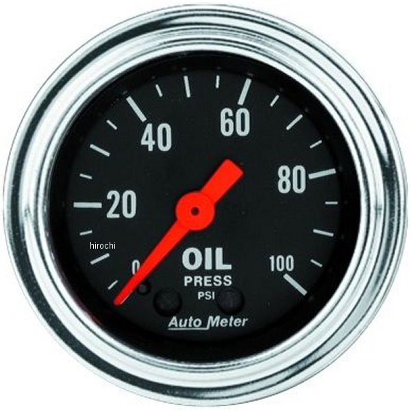 オートメーター Autometer 2-1/16インチ 100 PSI メカニカル 油圧ゲージ atm2421 JP店