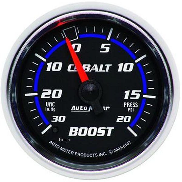  オートメーター Autometer Cobalt 52mm 20psi メカニカル ブーストゲージ atm6107 JP店