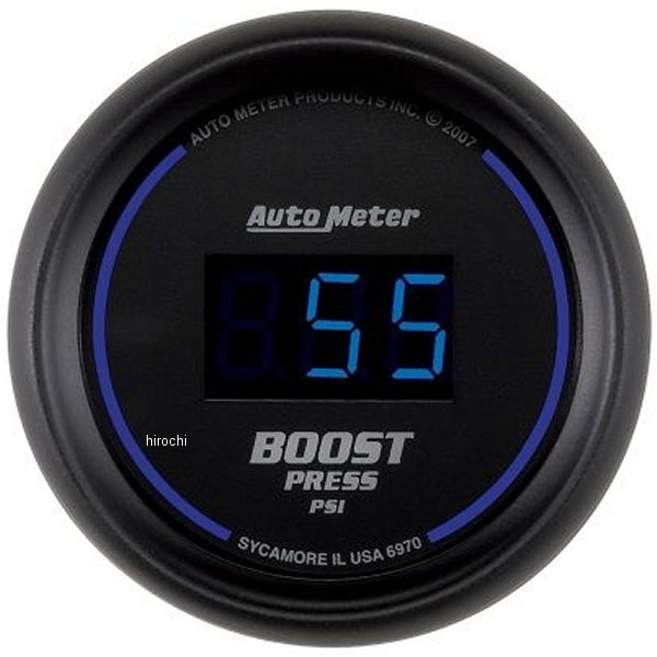 オートメーター Autometer Cobalt 52mm 5-60PSI デジタル ブースト ゲージ atm6970 JP店