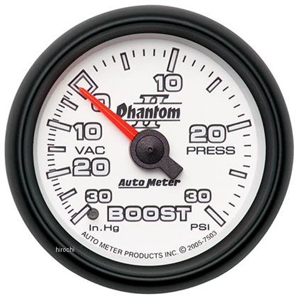  オートメーター Autometer Phantom II 52.4mm メカニカル Vacuum/ブースト ゲージ atm7503 JP店