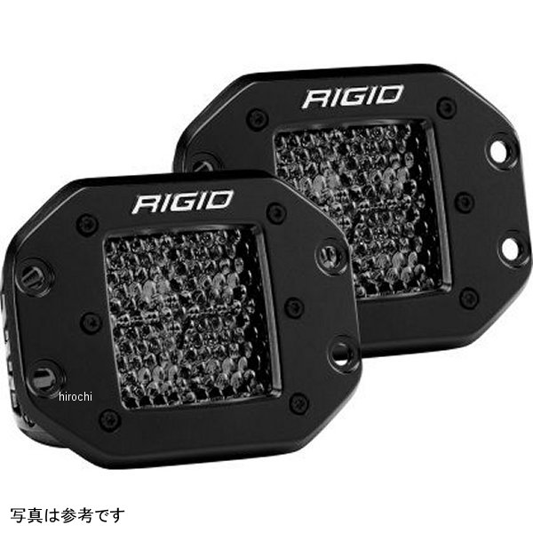  リジッドインダストリー Rigid Industries Dシリーズ PRO Midnight Edition スポット Diffused (ペア) rig212513BLK JP店
