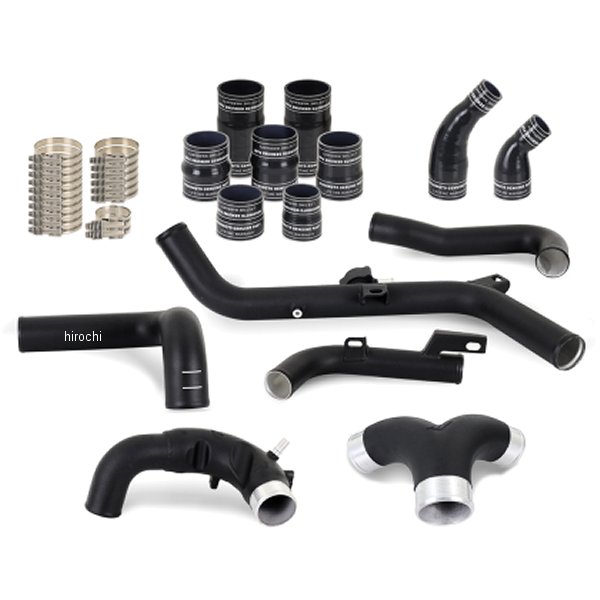 Mishimoto 21年以降 フォード ブロンコ 2.7L ハイマウント インタークーラーパイプ アップグレードキット リンクルブラック misMMICP-BR27-21UHBK JP店