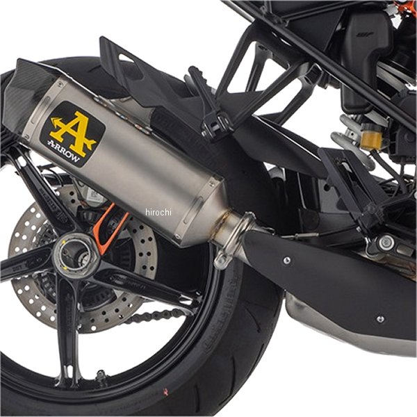 アロー Arrow スリップオンマフラー+リンクパイプ RaceTech 17年-24年 1290SupreDukeGT アルミ 71820AK+71692MI+ESE+KT1 JP店