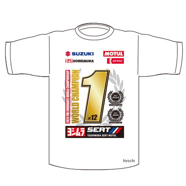 ヨシムラ FIM EWC 2024チャンピオングッズ Tシャツ Lサイズ 900-224-610L JP店