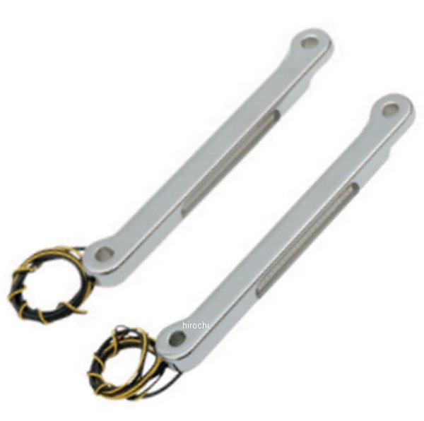 【USA在庫あり】 アロイアート Alloy Art LEDウインカー棒 94年以降 FLHR クローム/クリア/アンバー 2020-0484 JP店