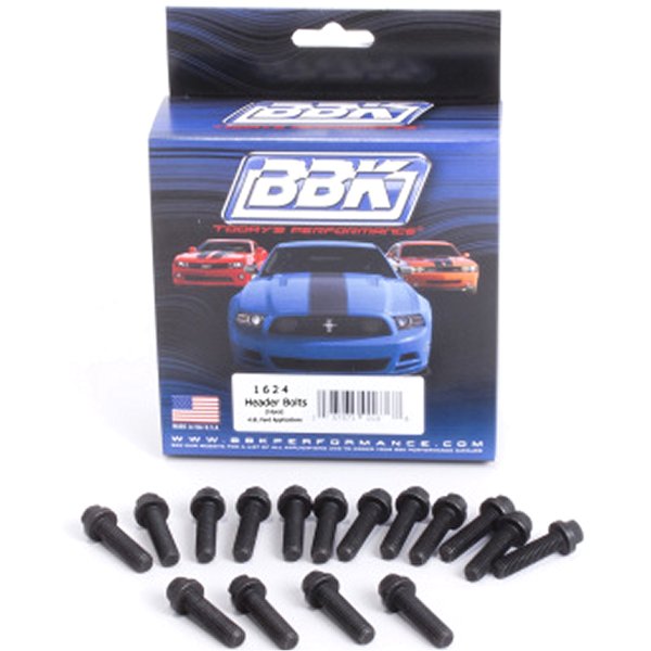  BBK フォード Modular 4.6 5.4 Exhaust Header Bolts 8mm 1.25 x 30mm (16) bbk1624 JP店
