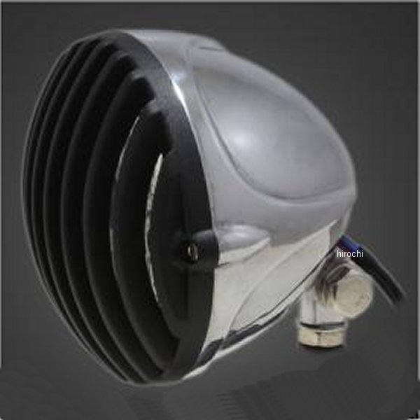 ガレージT＆F 4.5インチスキャロップバードゲージヘッドライト&ステーキット タイプA DS1100 黒/ポリッシュ 6091620 JP店