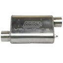 【USA在庫あり】 BBK VariTune アジャスタブル Performance Muffler 2-1/2 オフセット/Offset ステンレススチール ...
