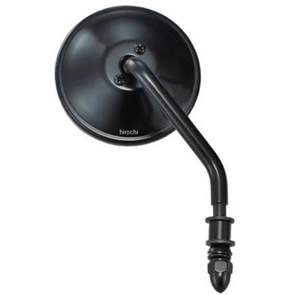 【メーカー在庫あり】 キジマ ステムミラー ラウンドタイプ 右 黒 HD-07192 JP店