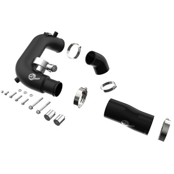 【USA在庫あり】 aFe BladeRunner 2 1/2in インタークーラー Hot Side Charge Pipe 18-21 Jeep ラングラー JL L4-2.0L (t) ブラック afe46-20468-B JP店