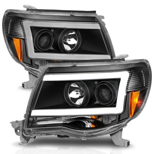 【USA在庫あり】 ANZO 05-09 トヨタ Tacoma プロジェクターLight Bar Style ヘッドライト w/ C Light Bar anz111517 JP店