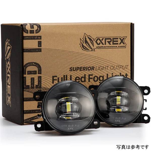  AlphaRex ユニバーサル ダブルタップ デュアルカラー LED プロジェクター フォグライト ホワイト/アンバー arx210007 JP店