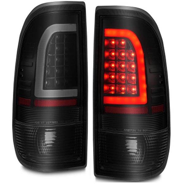 樂天商城 - 【USA在庫あり】 ANZO 1997-2003 フォード F-150 LED Tail Lights w/ Light Bar ブラック Housing Smoke Lens anz311378 JP店
