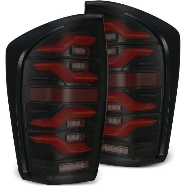  AlphaRex LUXXシリーズ LED テールライト ブラック/レッド 16年-21年 トヨタ Tacoma arx680000 JP店
