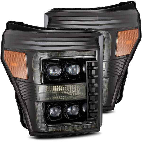  AlphaRex NOVAシリーズ LED プロジェクター ヘッドライト Plank Style アルファブラック 11年-16年 フォード F-350 SD arx880147 JP店