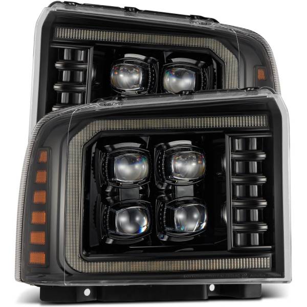  AlphaRex NOVAシリーズ LED プロジェクターヘッドライト アルファブラック 05年-07年 フォード Super Duty/Excursion arx880318 JP店