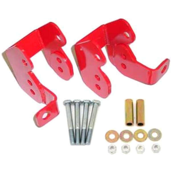  BMR 82年-02年 3rd Gen F-Body Bolt-On コントロールアーム Relocation ブラケット レッド bmrCAB002R JP店