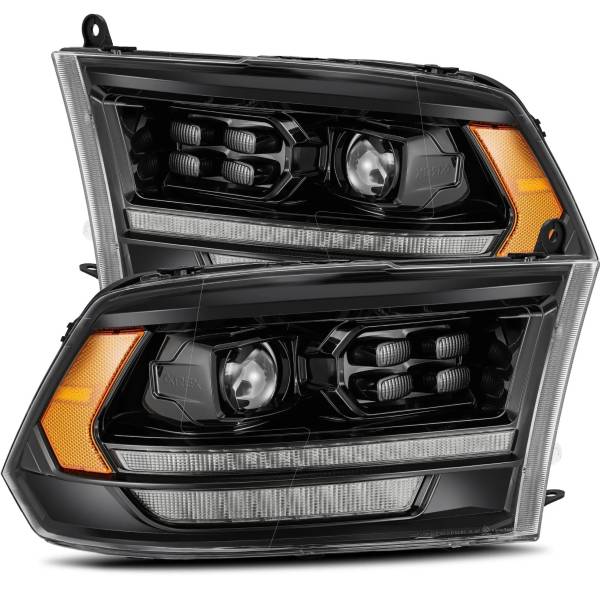  AlphaRex LUXXシリーズ LED プロジェクター ヘッドライト Plank Style ブラック 09年-18年 Dodge Ram 2500HD arx880520 JP店