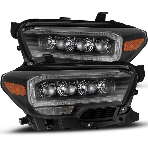  AlphaRex NOVAシリーズ LED プロジェクター ヘッドライト Plank Style ブラック 16年-20年 トヨタ Tacoma arx880707 JP店