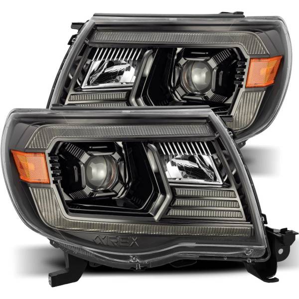  AlphaRex LUXXシリーズ LED プロジェクターヘッドライト Plank Style アルファブラック 05年-11年 トヨタ Tacoma arx880739 JP店