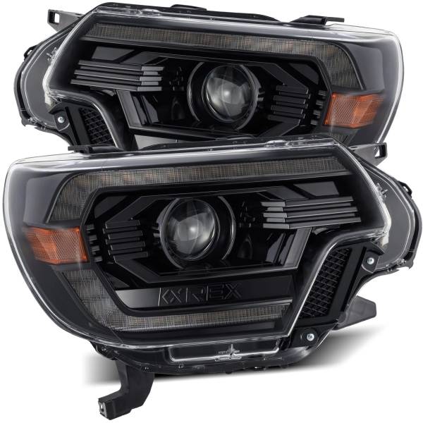  AlphaRex LUXXシリーズ LED プロジェクターヘッドライト Plank Style アルファブラック 12年-15年 トヨタ Tacoma arx880750 JP店
